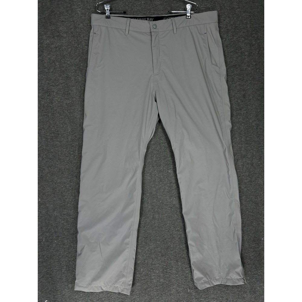 Galway Bay Golf Pants Mens 38x32 Gray All Weather Rain Nylon